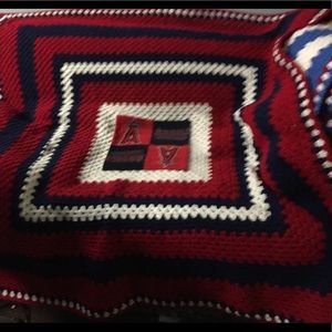 Angels baseball crochet sports Afghan Blanket